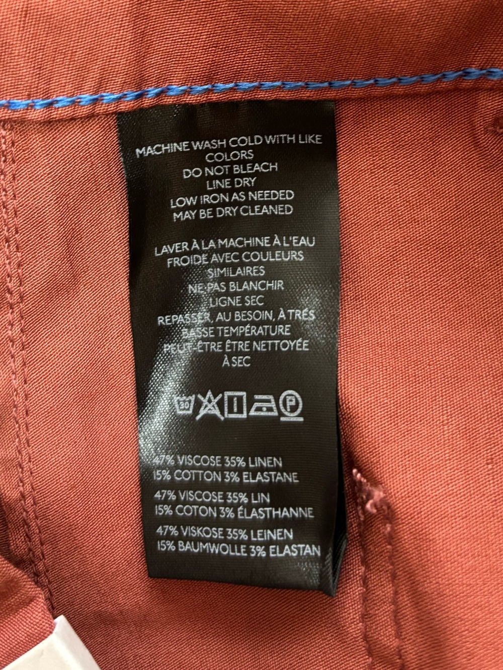 Maeve The Colette Full Length Wide Leg Pants in Cinnamon Size 29. NWT FLAW - Picture 13 of 15